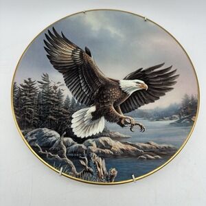 Vintage Hadley House "Eagle" Legacy Series 9" Plate #2717 Artist Signed Meger
